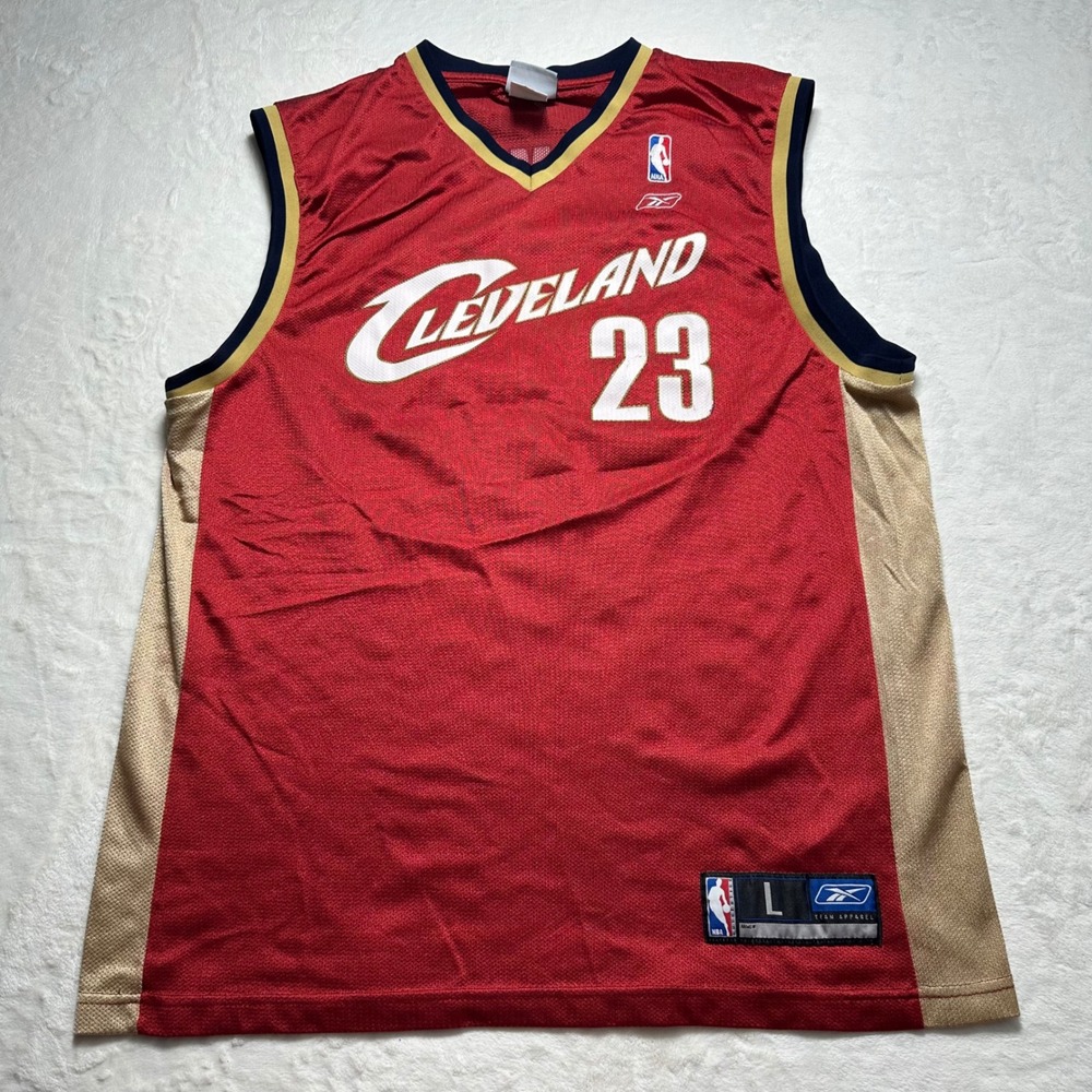 LeBron James Cleveland Cavaliers #23 Reebok NBA Jersey‎ Mens Size Large
